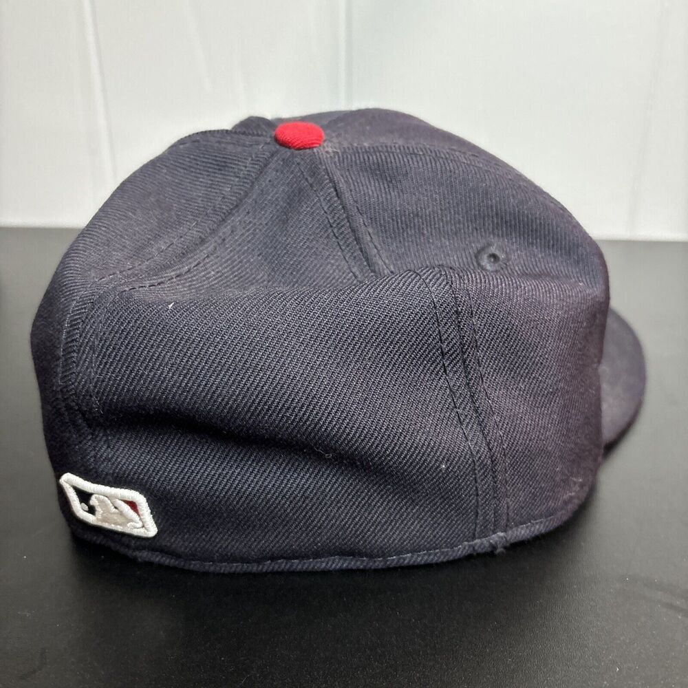 Boston Red Sox Script Baseball MLB New Era 59Fifty Fitted Hat Size 7 1/4 Wool - Picture 4 of 11
